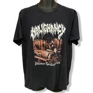 Rare Mid 00s Malignancy Inhumane Grotesqueries T-Shirt